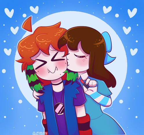 Sumi and Cooper Kiss! (oc by @maggiesimpewe on tw)