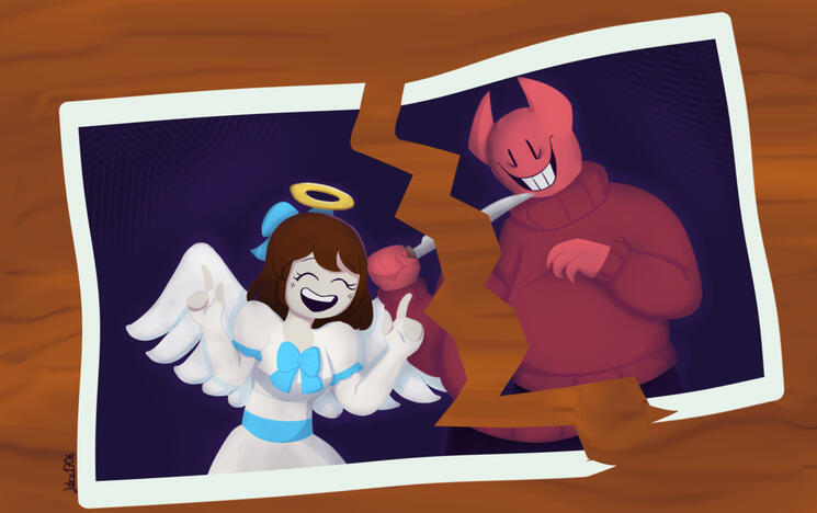 Sumi and Bob in Halloween