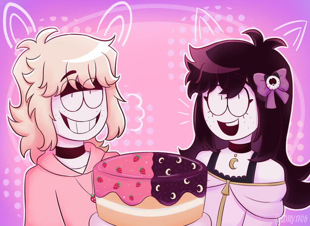 The Velseb Twin's birthday (@paimontart)